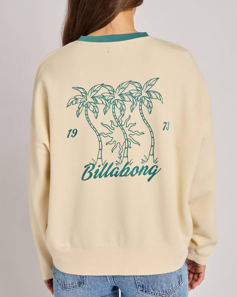 Billabong Triple Palms Crew Neck Sweatshirt for Womens
