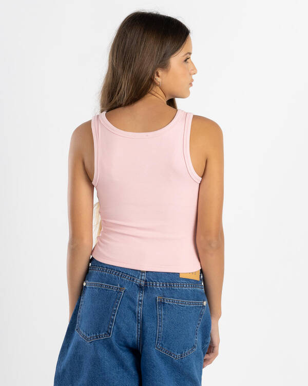 Ava And Ever Girls' Basic Fine Rib Henley Tank Top for Womens