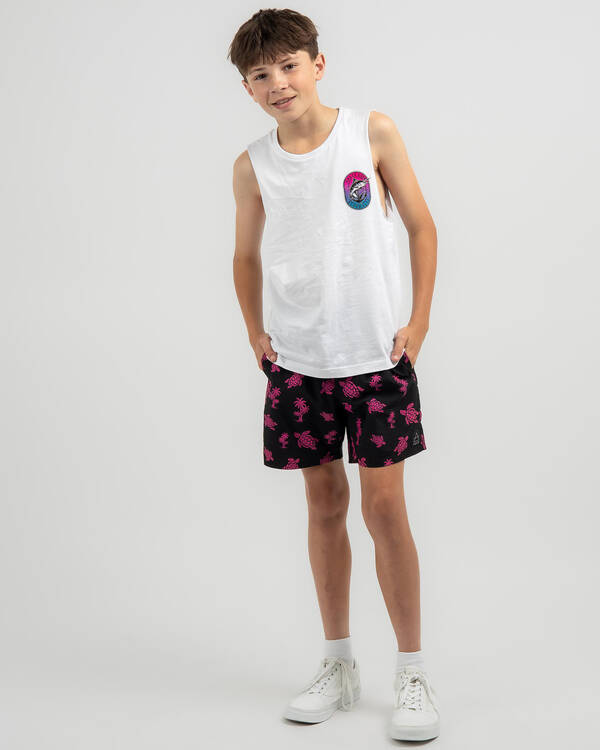 Lucid Boys' Reef Elastic Waist Shorts for Mens