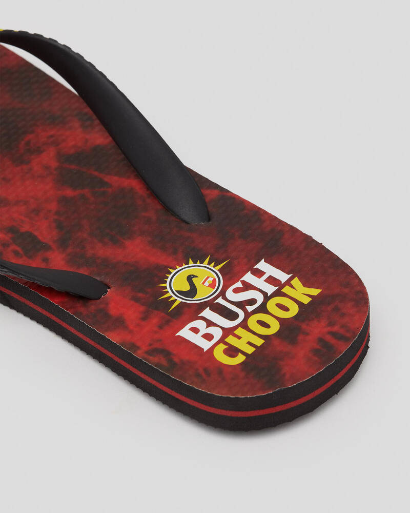 Bush Chook Road Kill Thongs for Mens