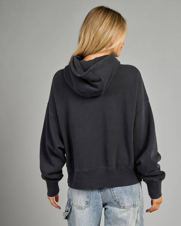 Fox Wordmark Fleece Pullover Hoodie for Womens