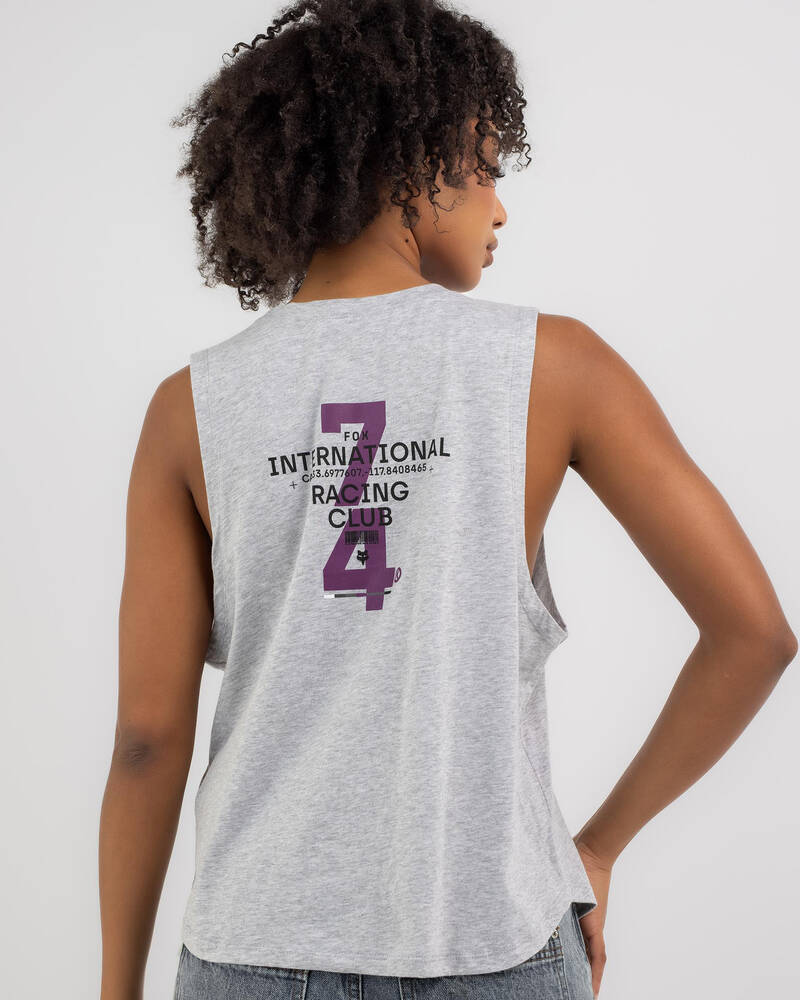 Fox Numerical Biker Tank for Womens