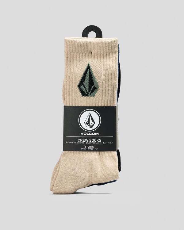 Volcom Full Stone Mix Socks 3 Pack for Mens
