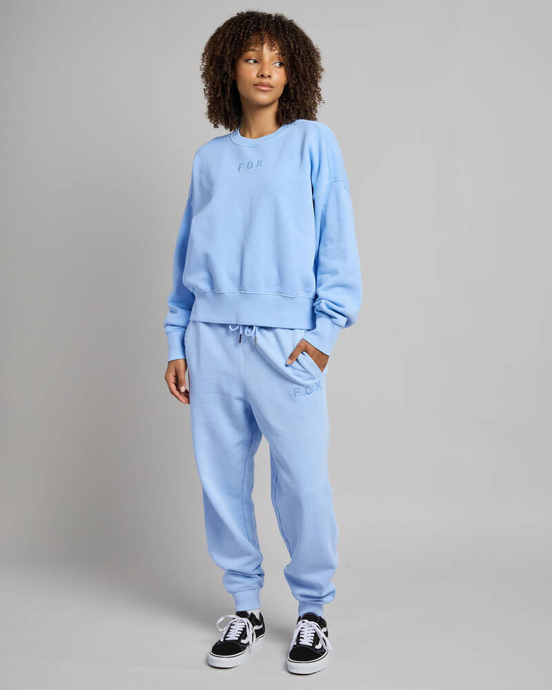 Fox Wordmark OV Fleece Crew Sweatshirt for Womens