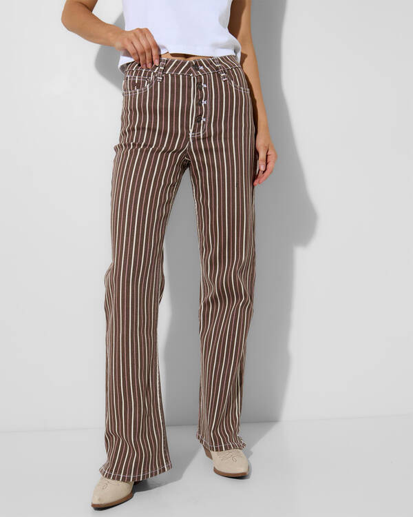 Tenika Striped Denim Jeans