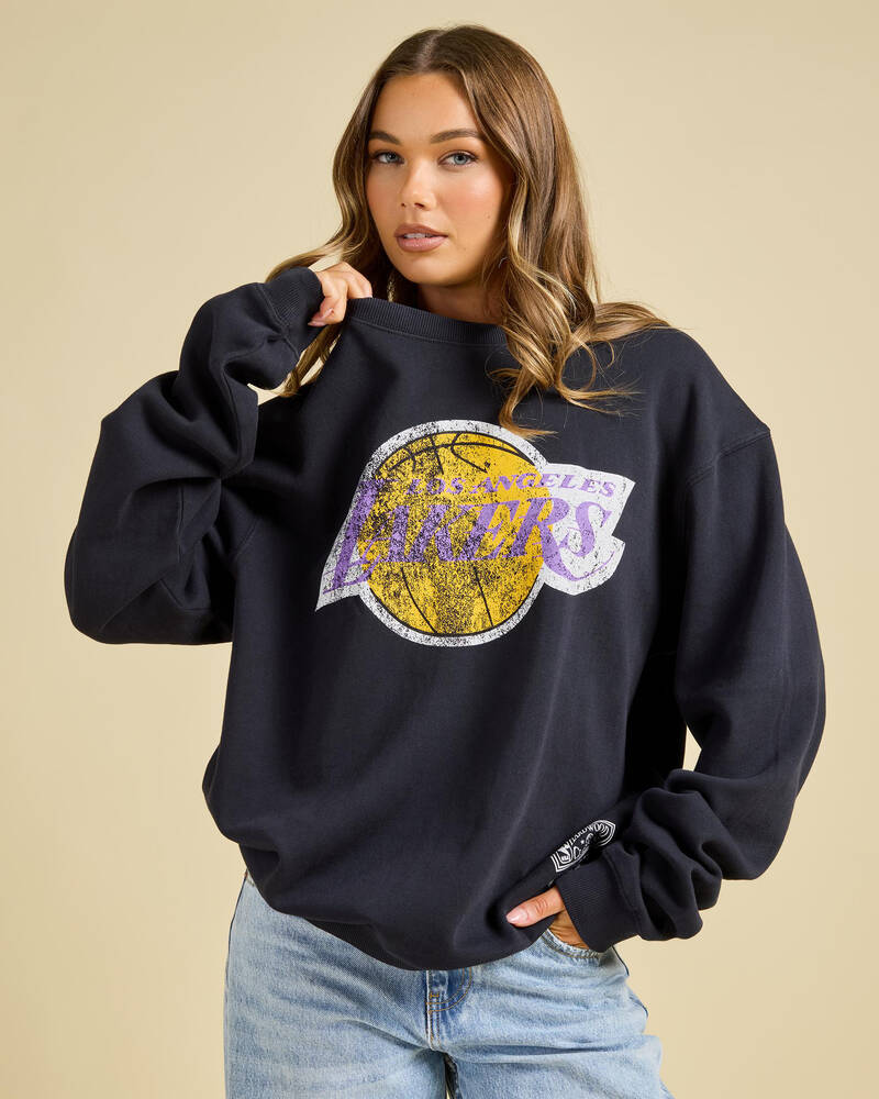 Mitchell & Ness Los Angeles Lakers Vintage HWC Big Logo Sweatshirt for Womens