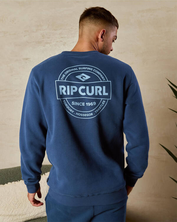 Rip Curl Stapler Crew Sweatshirt for Mens