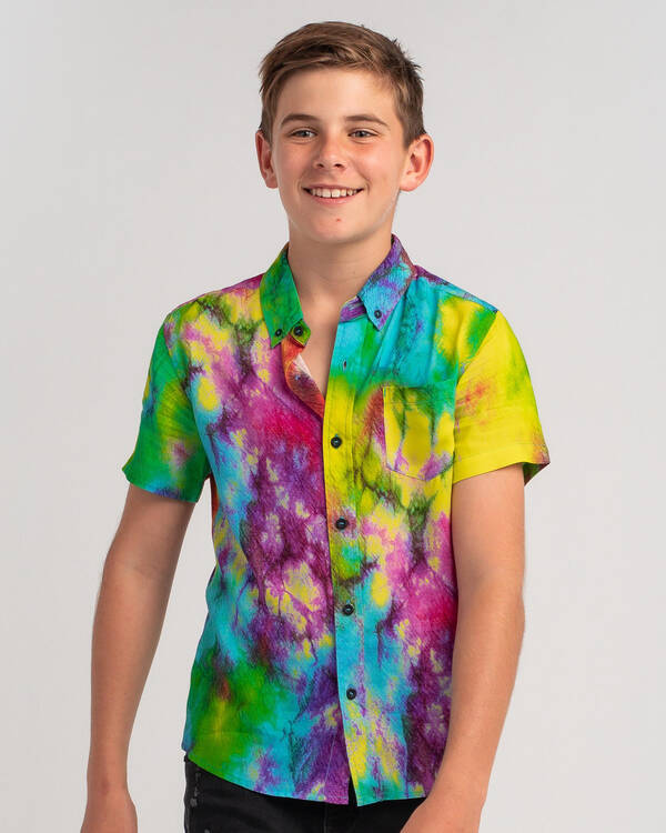 Skylark Boys' Splice Short Sleeve Shirt for Mens