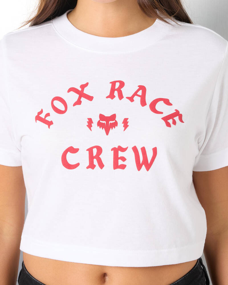 Fox Race Crew Short Sleeve Baby T-Shirt for Womens