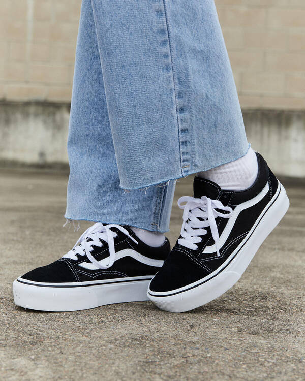 Vans Womens Old Skool Platform Shoes for Womens