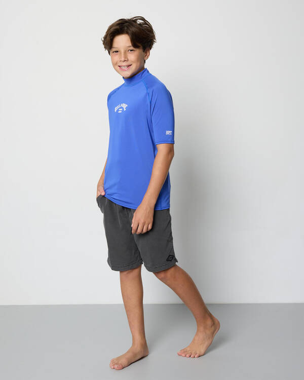 Billabong Boys' All Day Arch Short Sleeve Rash Vest for Mens