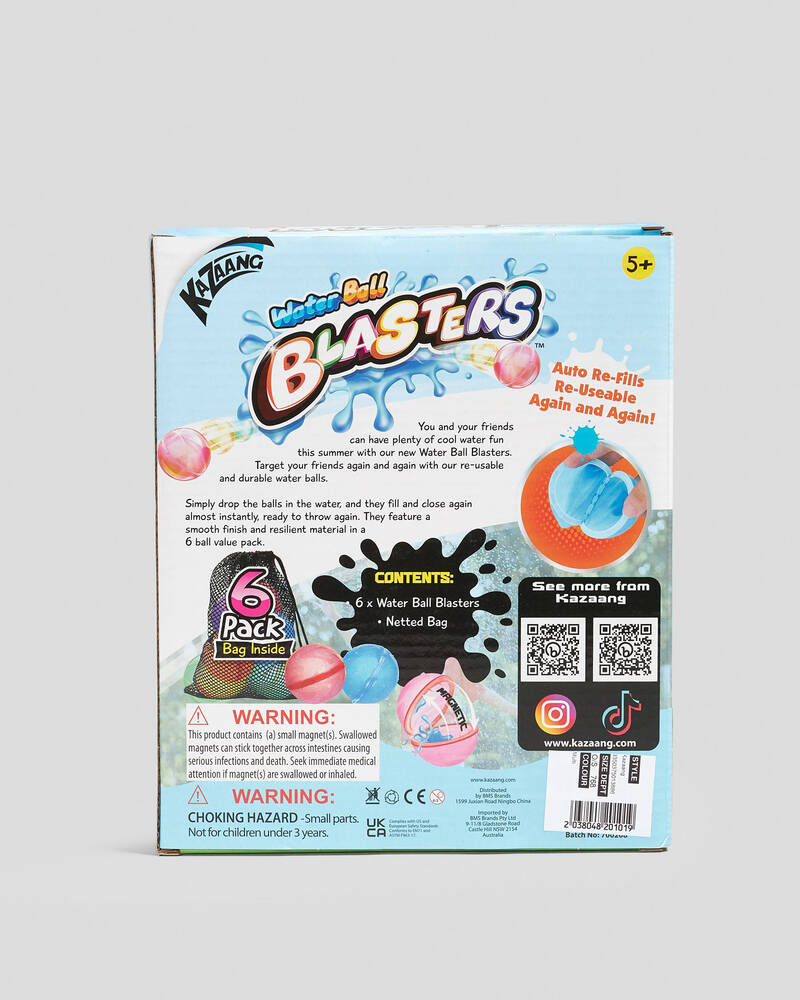 Kazaang Water Ball Blasters 6 Pack for Unisex