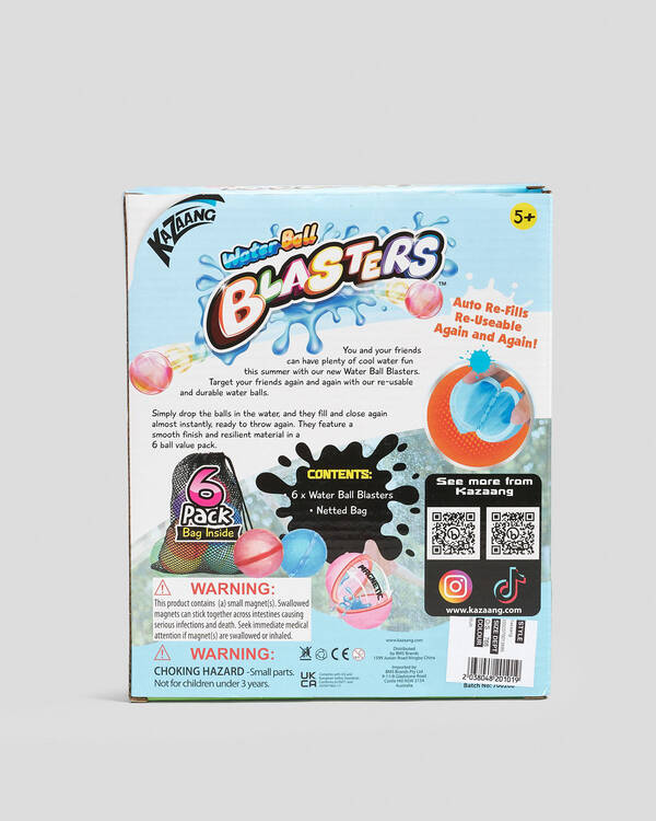 Kazaang Water Ball Blasters 6 Pack for Unisex