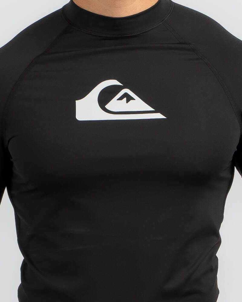 Quiksilver All Time Short Sleeve Rash Vest for Mens
