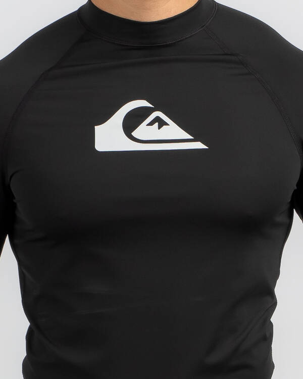 Quiksilver All Time Short Sleeve Rash Vest for Mens