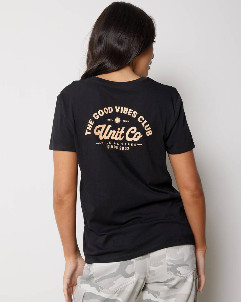 Unit Good Vibes Regular Fit T-Shirt for Womens