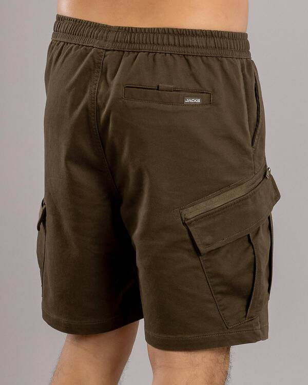 Jacks Edition Elastic Waist Shorts for Mens
