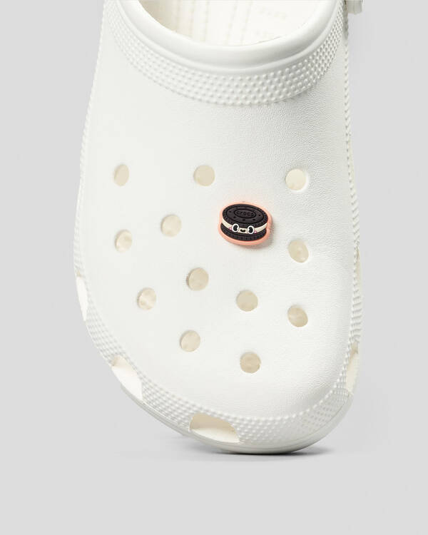 Crocs Chocolate Cookie with Smile Jibbitz for Unisex