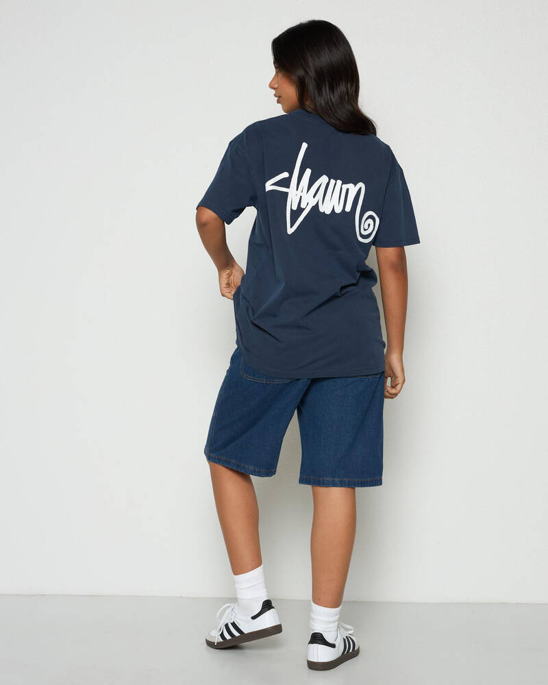 S-Double Womens Shawn Script T-Shirt for Womens