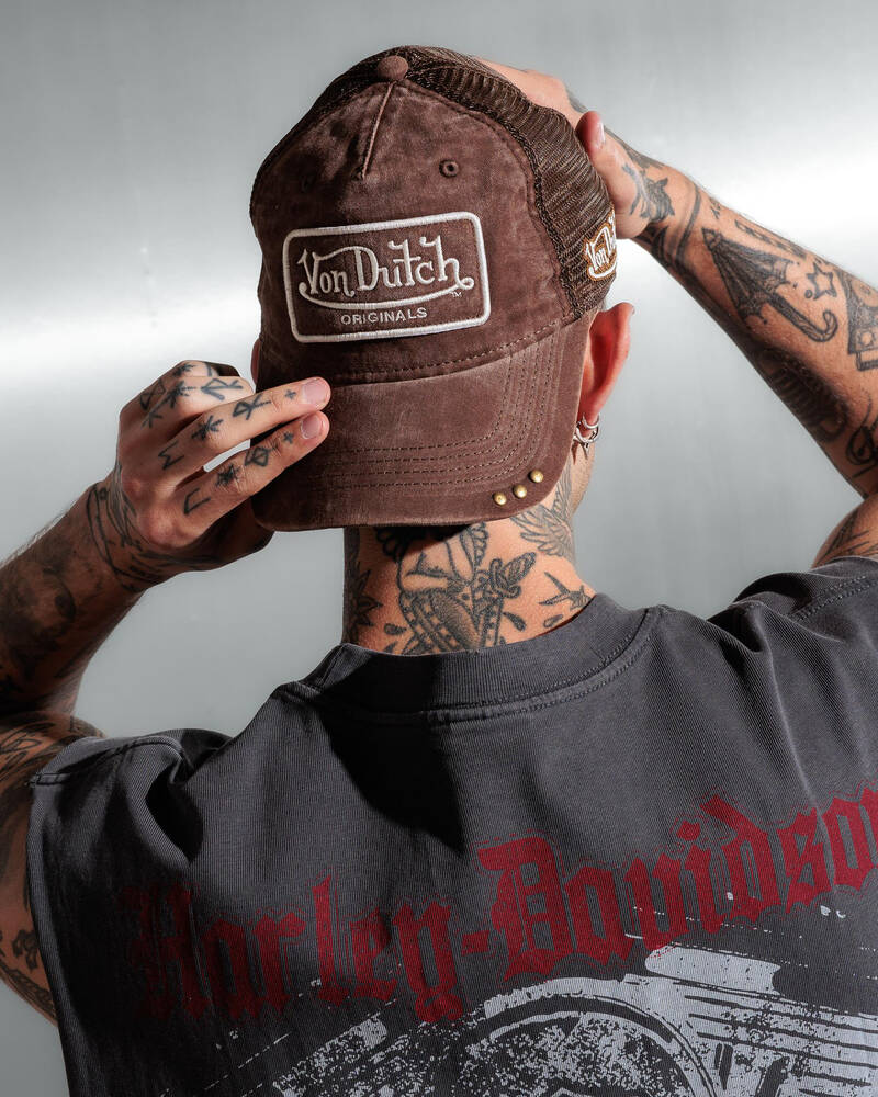 Von Dutch VD Originals Super Patch Trucker Cap for Mens