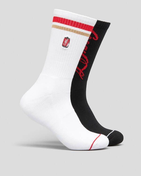 FOOT-IES Coke Can Sneaker Socks 2 Pack for Mens