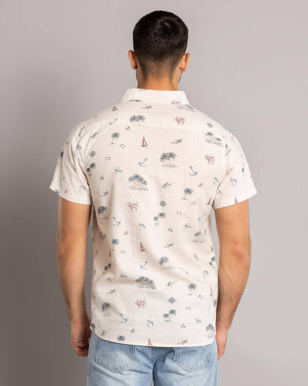 Salty Life Seashore Short Sleeve Shirt for Mens