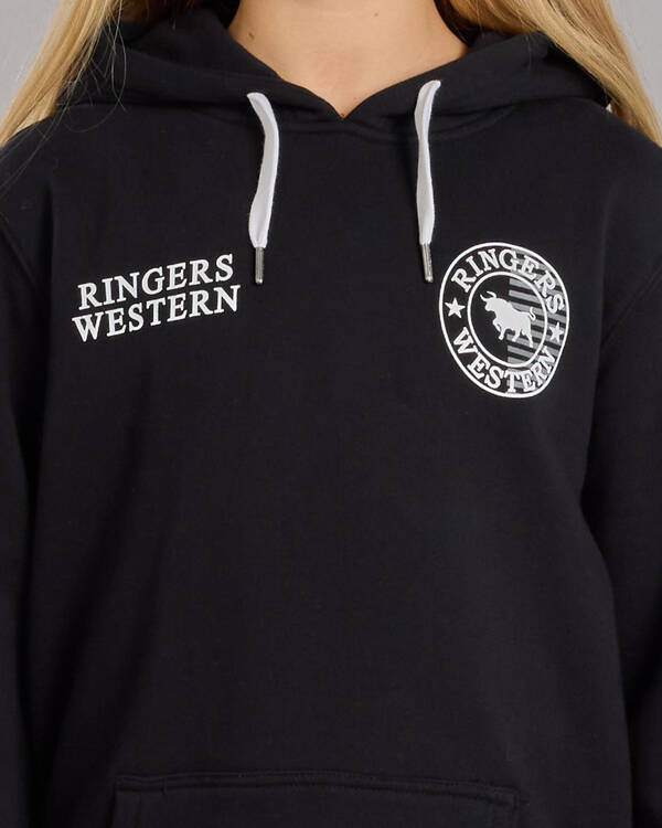 Ringers Western Girls' Jackaroo Flag Hoodie for Womens