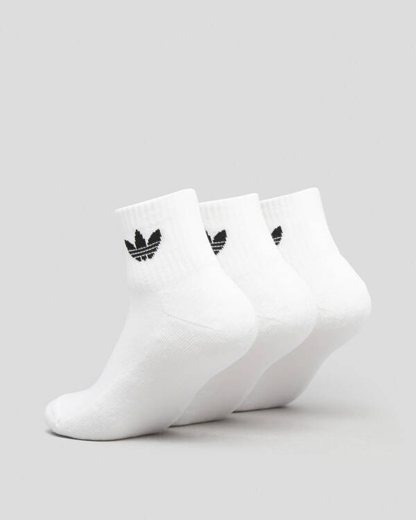 adidas Boys' Mid Ankle Socks 3 Pack for Mens