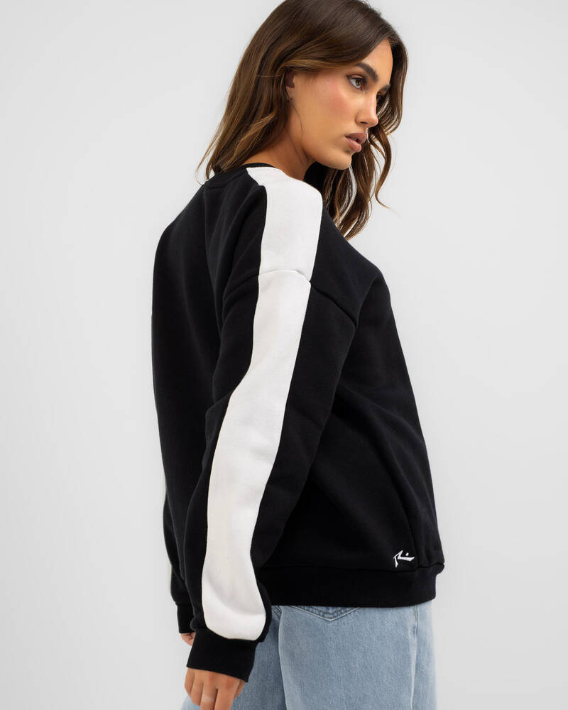 Rusty Racing Stripes Sweatshirt for Womens