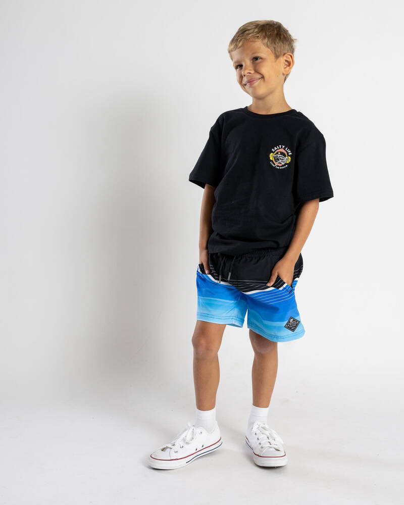 Skylark Toddlers' Creased Elastic Waist Shorts for Mens