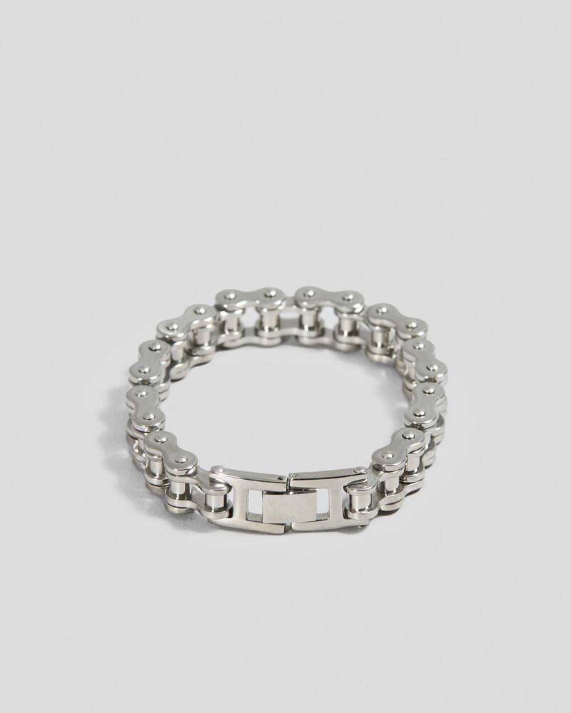 REPUBLIK Metal Bike Chain Bracelet for Mens