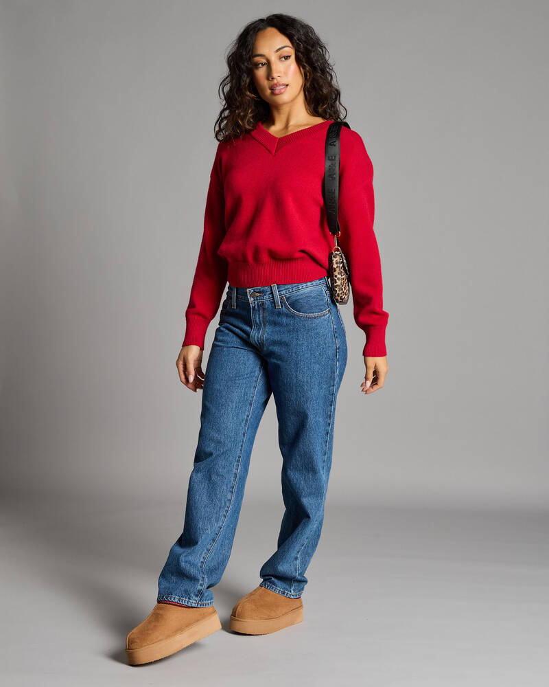 Ava And Ever Hopkins V Neck Knit Jumper for Womens