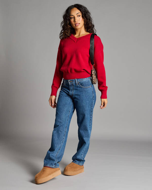 Ava And Ever Hopkins V Neck Knit Jumper for Womens
