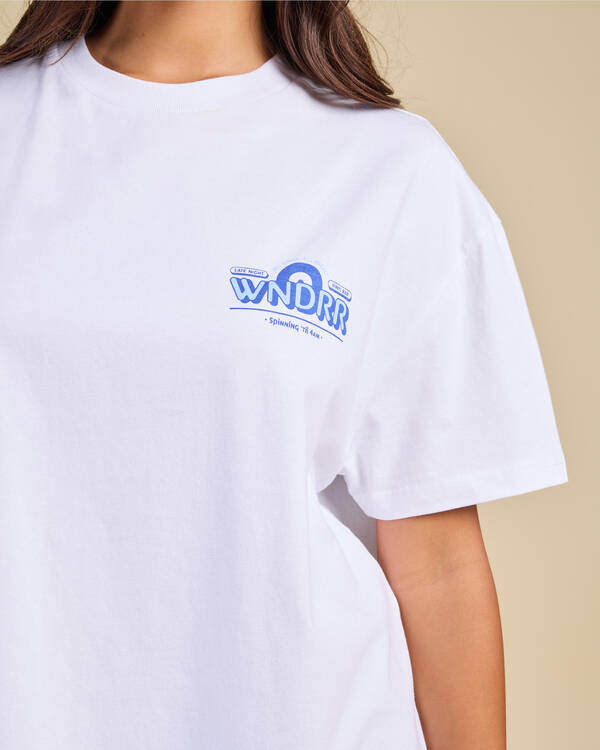 Wndrr Vinyl Bar Box Fit T-Shirt for Womens