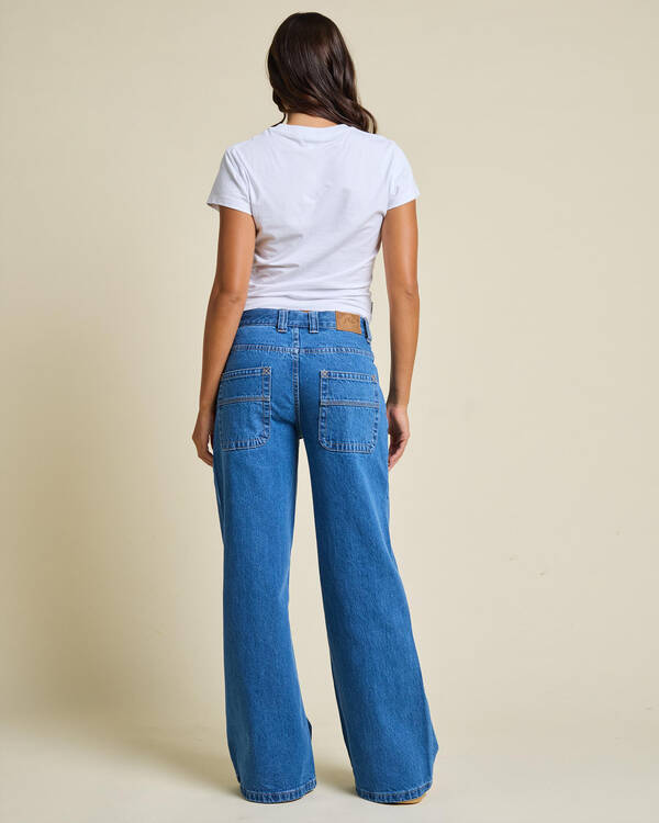 Rusty Wendy Wide Low Jeans for Womens