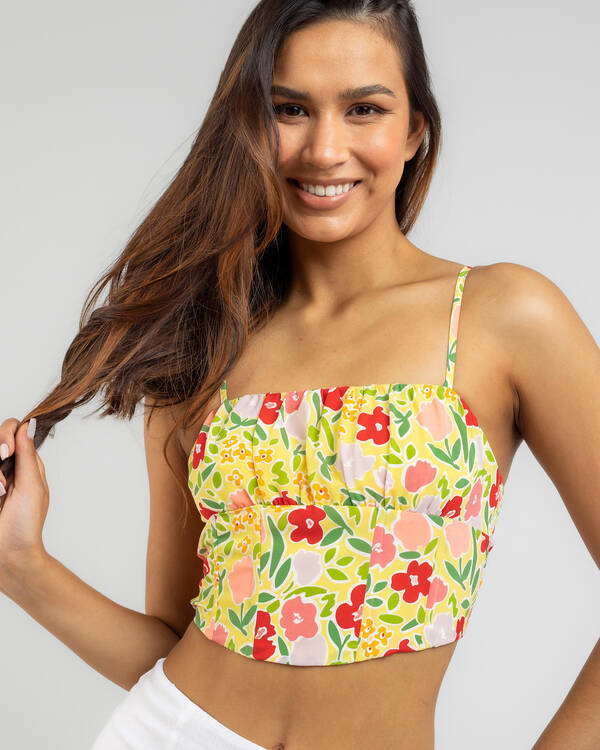 Mooloola Summer Flowers Corset Top for Womens