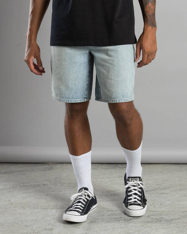 Wrangler Steezy Baggy Denim Shorts for Mens