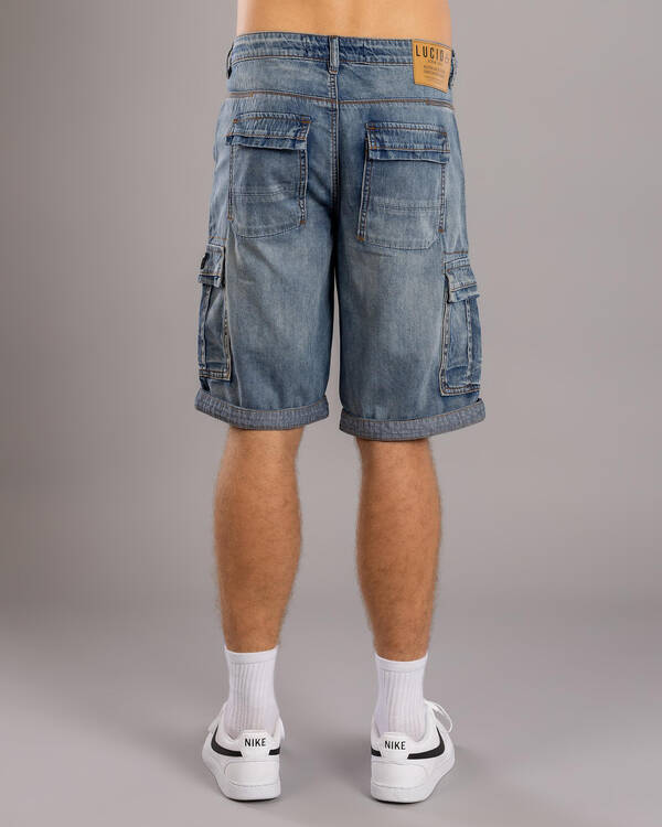 Lucid Viable Denim Walk Shorts for Mens