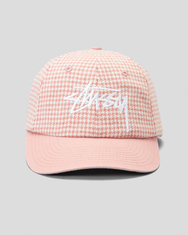 Stussy Stock Houndstooth Low Pro Cap for Womens