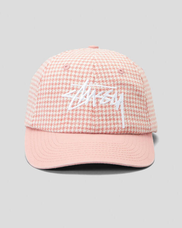 Stussy Stock Houndstooth Low Pro Cap for Womens