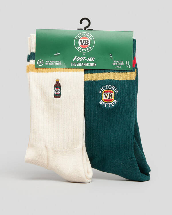 FOOT-IES VB Retro Sneaker Socks 2 Pack for Mens