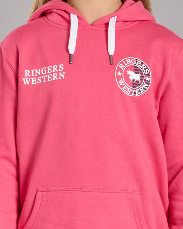 Ringers Western Girls' Jackaroo Flag Hoodie for Womens