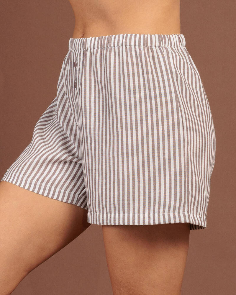 Malibu Lounge Boyfriend Long Boxer Short for Womens