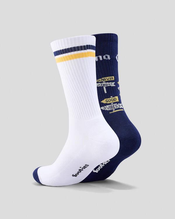 FOOT-IES Corona Good Vibes Sneaker Sock 2 Pack for Mens