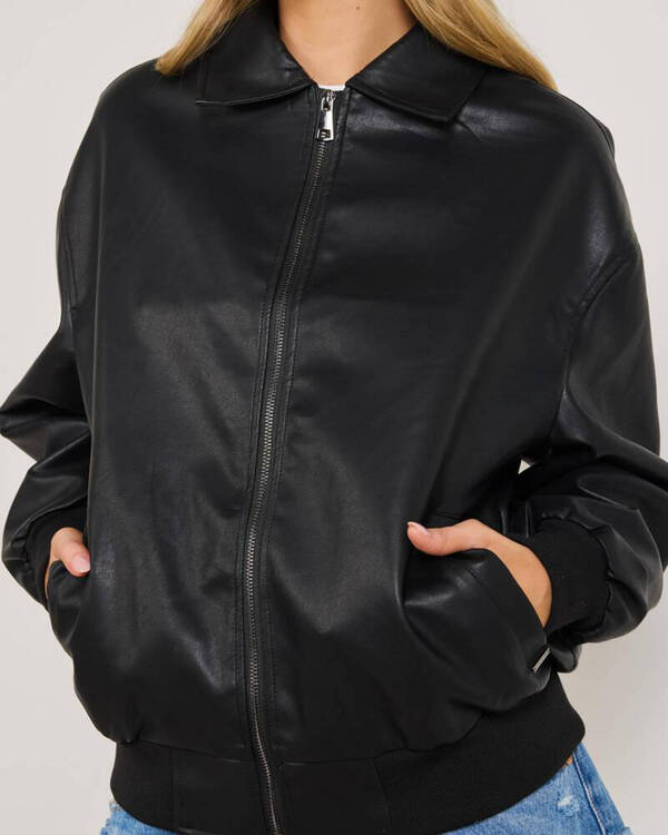 Ava And Ever Dean Faux Leather Jacket for Womens