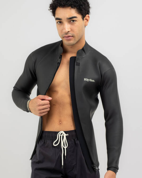 Rhythm Classic Retro Front Zip Wetsuit Jacket for Mens