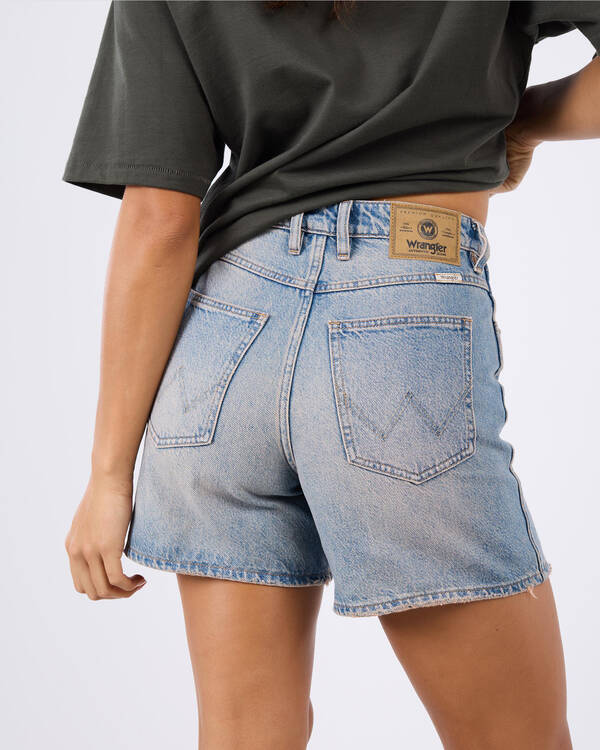 Wrangler High A-Line Shorts for Womens