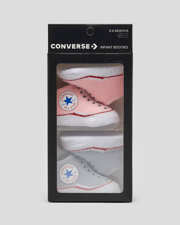 Converse Infant Chuck Taylor Booties 2 Pack for Unisex