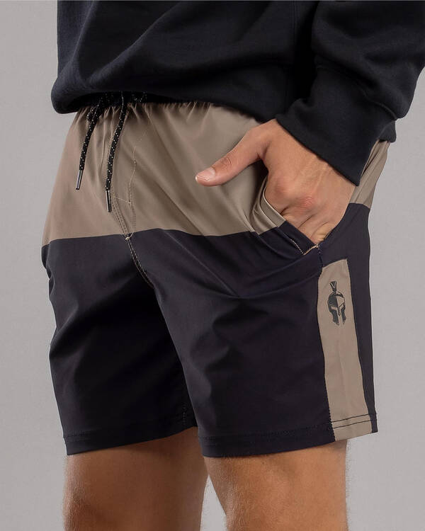 Sparta Bicolour Elastic Waist Shorts for Mens