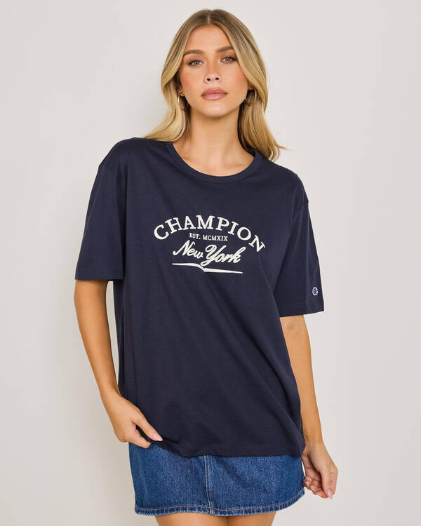 Champion Graphic Oversized T-Shirt for Womens